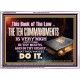 KEEP THE TEN COMMANDMENTS FERVENTLY  Ultimate Power Acrylic Frame  GWARMOUR10374  