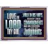 WALK IN ALL THE WAYS OF THE LORD  Righteous Living Christian Acrylic Frame  GWARMOUR10375  "18X12"