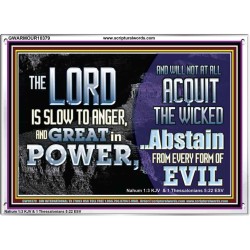 THE LORD GOD ALMIGHTY GREAT IN POWER  Sanctuary Wall Acrylic Frame  GWARMOUR10379  "18X12"