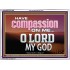 HAVE COMPASSION ON ME O LORD MY GOD  Ultimate Inspirational Wall Art Acrylic Frame  GWARMOUR10389  "18X12"