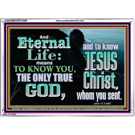 ETERNAL LIFE ONLY THROUGH CHRIST JESUS  Children Room  GWARMOUR10396  