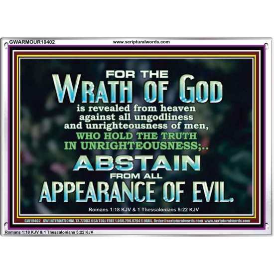 UNGODLINESS AND UNRIGHTEOUSNESS OUTLAW IN ETERNITY  Righteous Living Christian Acrylic Frame  GWARMOUR10402  