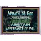 UNGODLINESS AND UNRIGHTEOUSNESS OUTLAW IN ETERNITY  Righteous Living Christian Acrylic Frame  GWARMOUR10402  