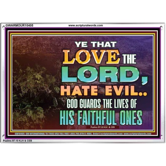GOD GUARDS THE LIVES OF HIS FAITHFUL ONES  Children Room Wall Acrylic Frame  GWARMOUR10405  