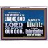 THE WORDS OF LIVING GOD GIVETH LIGHT  Unique Power Bible Acrylic Frame  GWARMOUR10409  "18X12"