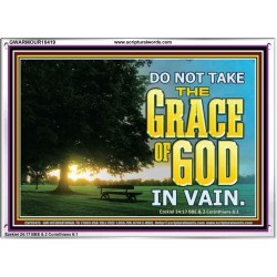 DO NOT TAKE THE GRACE OF GOD IN VAIN  Ultimate Power Acrylic Frame  GWARMOUR10419  "18X12"