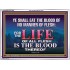 LIFE OF FLESH IS THE BLOOD EAT NO MANNER OF FLESH WITH BLOOD  Church Acrylic Frame  GWARMOUR10422  "18X12"