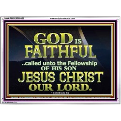 CALLED UNTO FELLOWSHIP WITH CHRIST JESUS  Scriptural Wall Art  GWARMOUR10436  "18X12"