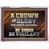 CROWN OF GLORY FOR OVERCOMERS  Scriptures Décor Wall Art  GWARMOUR10440  "18X12"