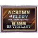 CROWN OF GLORY FOR OVERCOMERS  Scriptures Décor Wall Art  GWARMOUR10440  