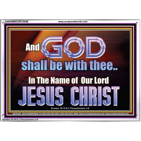 GOD SHALL BE WITH THEE  Bible Verses Acrylic Frame  GWARMOUR10448  