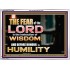 BEFORE HONOUR IS HUMILITY  Scriptural Acrylic Frame Signs  GWARMOUR10455  "18X12"