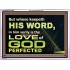 THOSE WHO KEEP THE WORD OF GOD ENJOY HIS GREAT LOVE  Bible Verses Wall Art  GWARMOUR10482  "18X12"