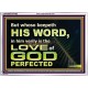 THOSE WHO KEEP THE WORD OF GOD ENJOY HIS GREAT LOVE  Bible Verses Wall Art  GWARMOUR10482  