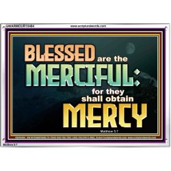 THE MERCIFUL SHALL OBTAIN MERCY  Religious Art  GWARMOUR10484  "18X12"