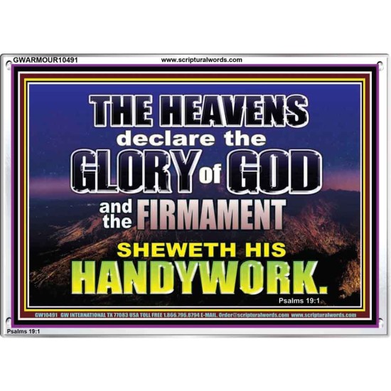 THE HEAVENS DECLARE THE GLORY OF THE LORD  Christian Wall Art Wall Art  GWARMOUR10491  