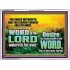 THE WORD OF THE LORD ENDURETH FOR EVER  Christian Wall Décor Acrylic Frame  GWARMOUR10493  "18X12"