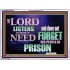 THE LORD NEVER FORGET HIS CHILDREN  Christian Artwork Acrylic Frame  GWARMOUR10507  "18X12"