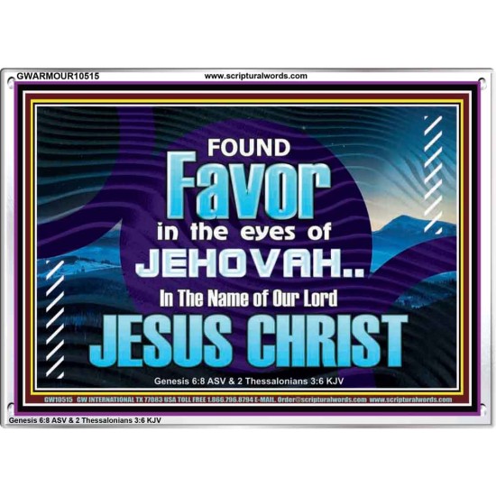 FOUND FAVOUR IN THE EYES OF JEHOVAH  Religious Art Acrylic Frame  GWARMOUR10515  