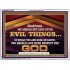 DO NOT LUST AFTER EVIL THINGS  Children Room Wall Acrylic Frame  GWARMOUR10527  "18X12"