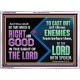 DO THAT WHICH IS RIGHT AND GOOD IN THE SIGHT OF THE LORD  Righteous Living Christian Acrylic Frame  GWARMOUR10533  