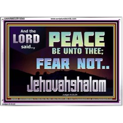JEHOVAHSHALOM PEACE BE UNTO THEE  Christian Paintings  GWARMOUR10540  "18X12"