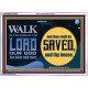 WALK IN THE NAME OF THE LORD JEHOVAH  Christian Art Acrylic Frame  GWARMOUR10545  