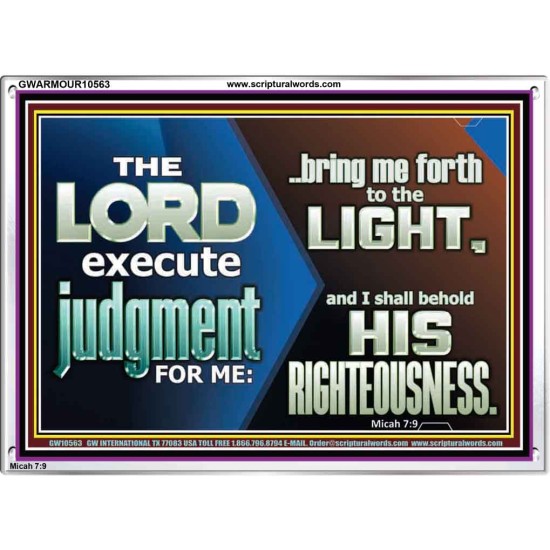 BRING ME FORTH TO THE LIGHT O LORD JEHOVAH  Scripture Art Prints Acrylic Frame  GWARMOUR10563  