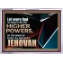 JEHOVAH ALMIGHTY THE GREATEST POWER  Contemporary Christian Wall Art Acrylic Frame  GWARMOUR10568  "18X12"