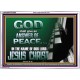 GOD SHALL GIVE YOU AN ANSWER OF PEACE  Christian Art Acrylic Frame  GWARMOUR10569  