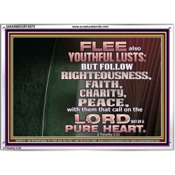 FOLLOW RIGHTEOUSNESS  Scriptural Wall Art  GWARMOUR10575  "18X12"