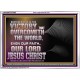 THE VICTORY THAT OVERCOMETH THE WORLD JESUS CHRIST  Christian Art Acrylic Frame  GWARMOUR10580  