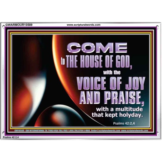 THE VOICE OF JOY AND PRAISE  Wall Décor  GWARMOUR10589  