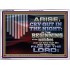 ARISE CRY OUT IN THE NIGHT IN THE BEGINNING OF THE WATCHES  Christian Quotes Acrylic Frame  GWARMOUR10596  "18X12"