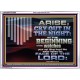 ARISE CRY OUT IN THE NIGHT IN THE BEGINNING OF THE WATCHES  Christian Quotes Acrylic Frame  GWARMOUR10596  