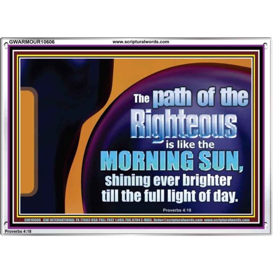 THE PATH OF THE RIGHTEOUS IS LIKE THE MORNING SUN  Custom Biblical Paintings  GWARMOUR10606  