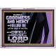 SURELY GOODNESS AND MERCY SHALL FOLLOW ME  Custom Wall Scripture Art  GWARMOUR10607  