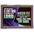 YOU WILL DEFEAT THOSE WHO ATTACK YOU  Custom Inspiration Scriptural Art Acrylic Frame  GWARMOUR10615B  "18X12"
