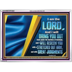 I WILL REDEEM YOU WITH A STRETCHED OUT ARM  New Wall Décor  GWARMOUR10620  "18X12"