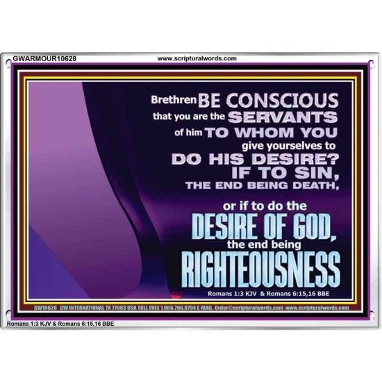 DOING THE DESIRE OF GOD LEADS TO RIGHTEOUSNESS  Bible Verse Acrylic Frame Art  GWARMOUR10628  