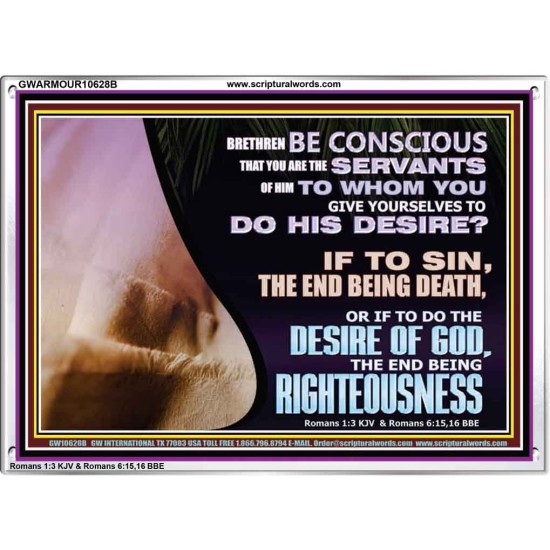 GIVE YOURSELF TO DO THE DESIRES OF GOD  Inspirational Bible Verses Acrylic Frame  GWARMOUR10628B  