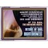 GIVE YOURSELF TO DO THE DESIRES OF GOD  Inspirational Bible Verses Acrylic Frame  GWARMOUR10628B  "18X12"