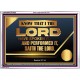 THE LORD HAVE SPOKEN IT AND PERFORMED IT  Inspirational Bible Verse Acrylic Frame  GWARMOUR10629  