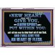 I WILL GIVE YOU A NEW HEART AND NEW SPIRIT  Bible Verse Wall Art  GWARMOUR10633  