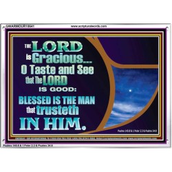 BLESSED IS THE MAN THAT TRUSTETH IN THE LORD  Scripture Wall Art  GWARMOUR10641  "18X12"