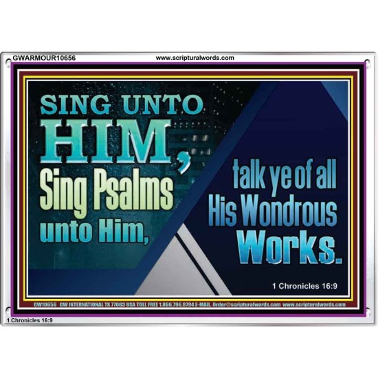 TESTIFY OF ALL HIS WONDROUS WORKS  Ultimate Power Acrylic Frame  GWARMOUR10656  