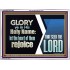 THE HEART OF THEM THAT SEEK THE LORD REJOICE  Righteous Living Christian Acrylic Frame  GWARMOUR10657  "18X12"