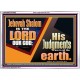 JEHOVAH SHALOM IS THE LORD OUR GOD  Ultimate Inspirational Wall Art Acrylic Frame  GWARMOUR10662  