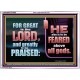 THE LORD IS TO BE FEARED ABOVE ALL GODS  Righteous Living Christian Acrylic Frame  GWARMOUR10666  