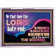 THE LORD DELIVERETH OUT OF THE HAND OF THE WICKED  Ultimate Power Acrylic Frame  GWARMOUR10683  